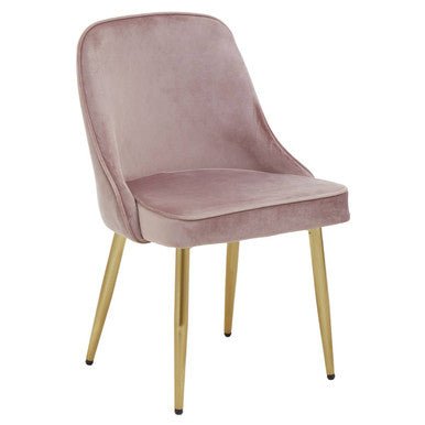 Demi Dusky Pink Velvet Dining Chair - Joe’s Haven
