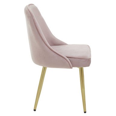 Demi Dusky Pink Velvet Dining Chair - Joe’s Haven