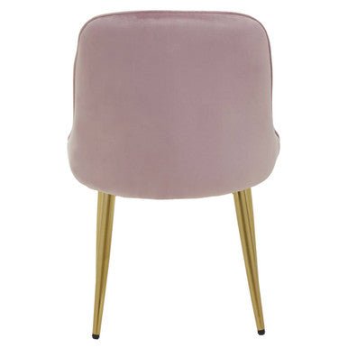 Demi Dusky Pink Velvet Dining Chair - Joe’s Haven