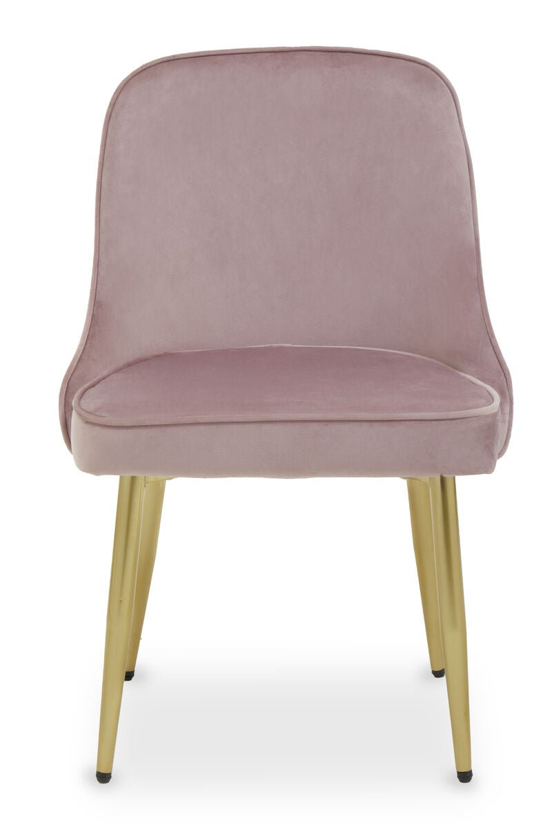 Demi Dusky Pink Velvet Dining Chair - Joe’s Haven