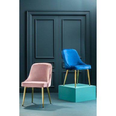 Demi Dusky Pink Velvet Dining Chair - Joe’s Haven