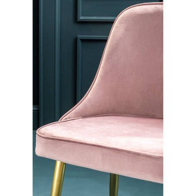 Demi Dusky Pink Velvet Dining Chair - Joe’s Haven