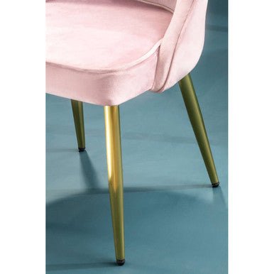 Demi Dusky Pink Velvet Dining Chair - Joe’s Haven