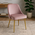 Demi Dusky Pink Velvet Dining Chair - Joe’s Haven