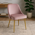 Demi Dusky Pink Velvet Dining Chair - Joe’s Haven