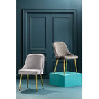 Demi Grey Velvet Dining Chair - Joe’s Haven
