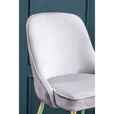 Demi Grey Velvet Dining Chair - Joe’s Haven