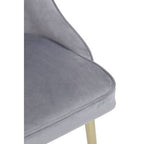 Demi Grey Velvet Dining Chair - Joe’s Haven