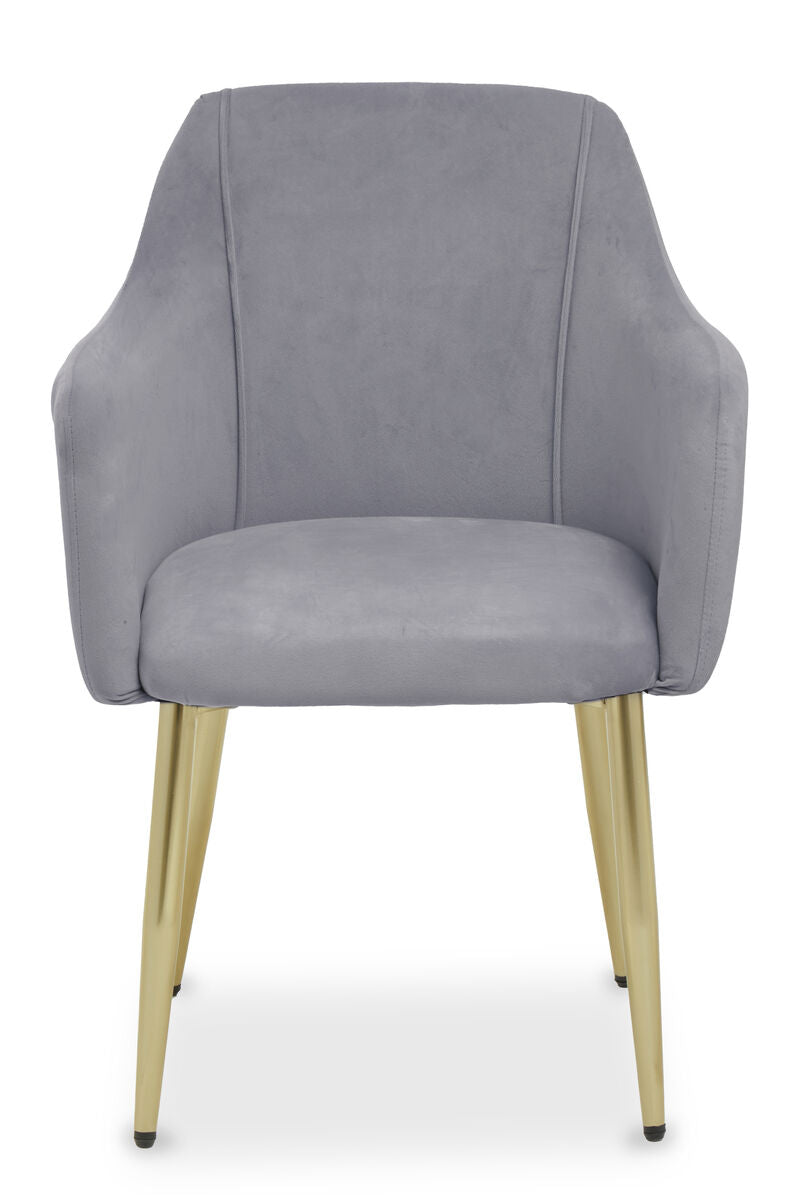 Darcy Grey Velvet Dining Chair - Joe’s Haven