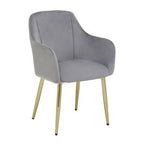 Darcy Grey Velvet Dining Chair - Joe’s Haven