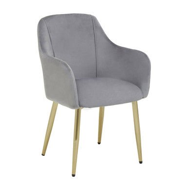 Darcy Grey Velvet Dining Chair - Joe’s Haven