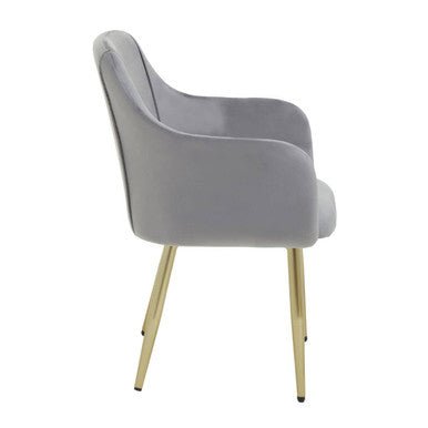 Darcy Grey Velvet Dining Chair - Joe’s Haven