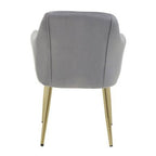 Darcy Grey Velvet Dining Chair - Joe’s Haven