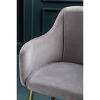 Darcy Grey Velvet Dining Chair - Joe’s Haven