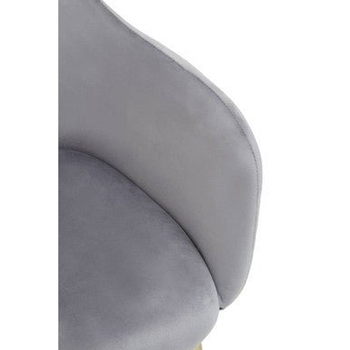 Darcy Grey Velvet Dining Chair - Joe’s Haven
