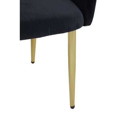 Darcy Black Velvet Dining Chair - Joe’s Haven