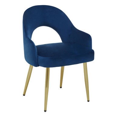 Dani Midnight Velvet Dining Chair - Joe’s Haven