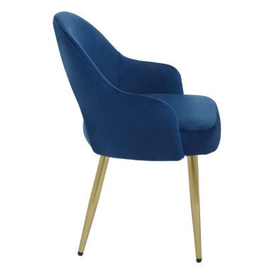 Dani Midnight Blue Velvet Dining Chair - Joe’s Haven
