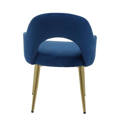 Dani Midnight Blue Velvet Dining Chair - Joe’s Haven