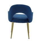 Dani Midnight Blue Velvet Dining Chair - Joe’s Haven