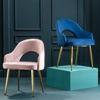 Dani Midnight Blue Velvet Dining Chair - Joe’s Haven