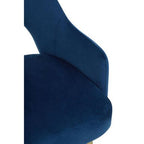 Dani Midnight Blue Velvet Dining Chair - Joe’s Haven