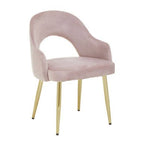 Dani Dusky Pink Velvet Dining Chair - Joe’s Haven