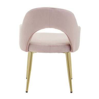 Dani Dusky Pink Velvet Dining Chair - Joe’s Haven