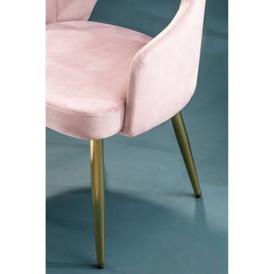 Dani Dusky Pink Velvet Dining Chair - Joe’s Haven