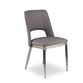 Gilden Grey Leather Effect Dining Chair - Joe’s Haven