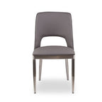 Gilden Grey Leather Effect Dining Chair - Joe’s Haven