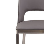 Gilden Grey Leather Effect Dining Chair - Joe’s Haven