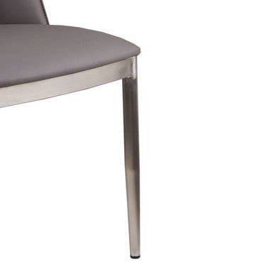 Gilden Grey Leather Effect Dining Chair - Joe’s Haven