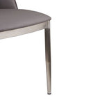 Gilden Grey Leather Effect Dining Chair - Joe’s Haven