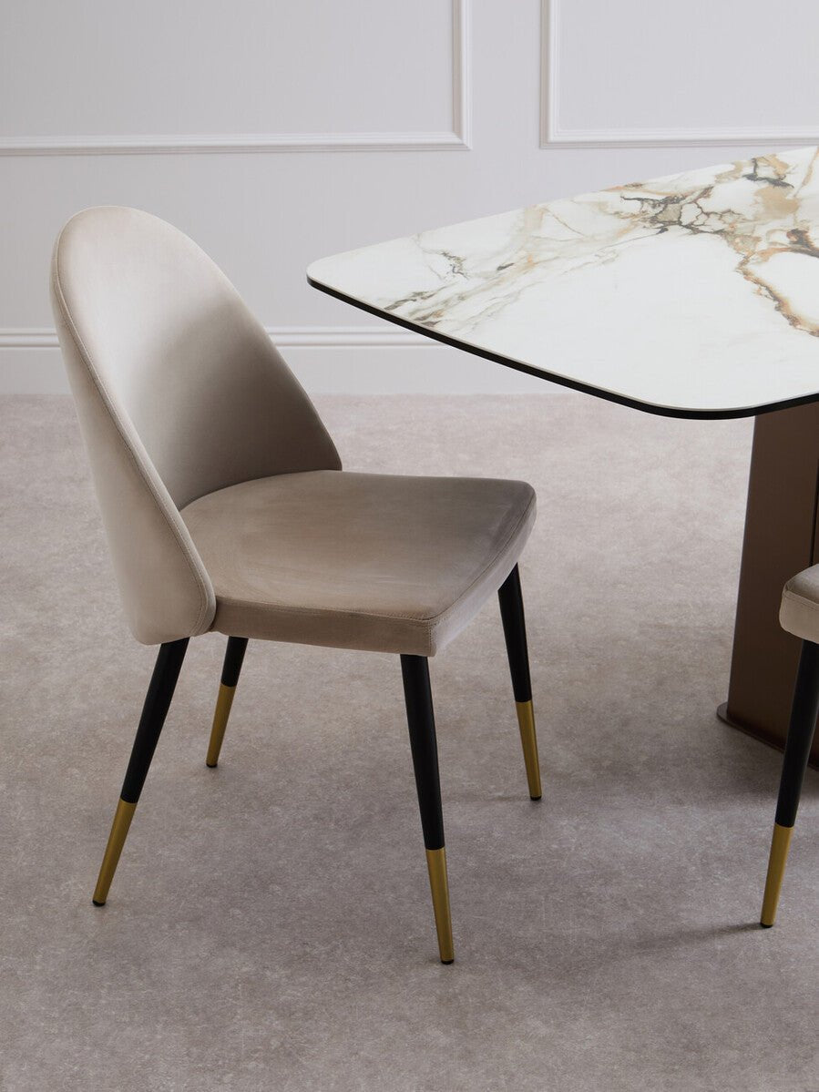 Gilden Dining Chair With Curved Back - Joe’s Haven