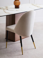 Gilden Dining Chair With Curved Back - Joe’s Haven
