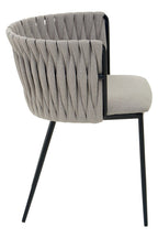 Gilden Grey Dining Chair With Woven Back - Joe’s Haven