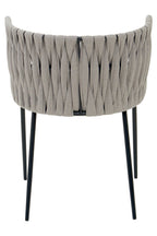 Gilden Grey Dining Chair With Woven Back - Joe’s Haven