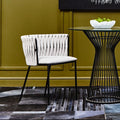 Gilden Grey Dining Chair With Woven Back - Joe’s Haven