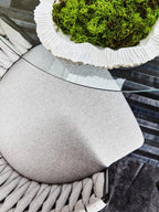Gilden Grey Dining Chair With Woven Back - Joe’s Haven