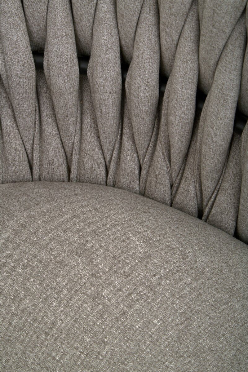 Gilden Grey Dining Chair With Woven Back - Joe’s Haven