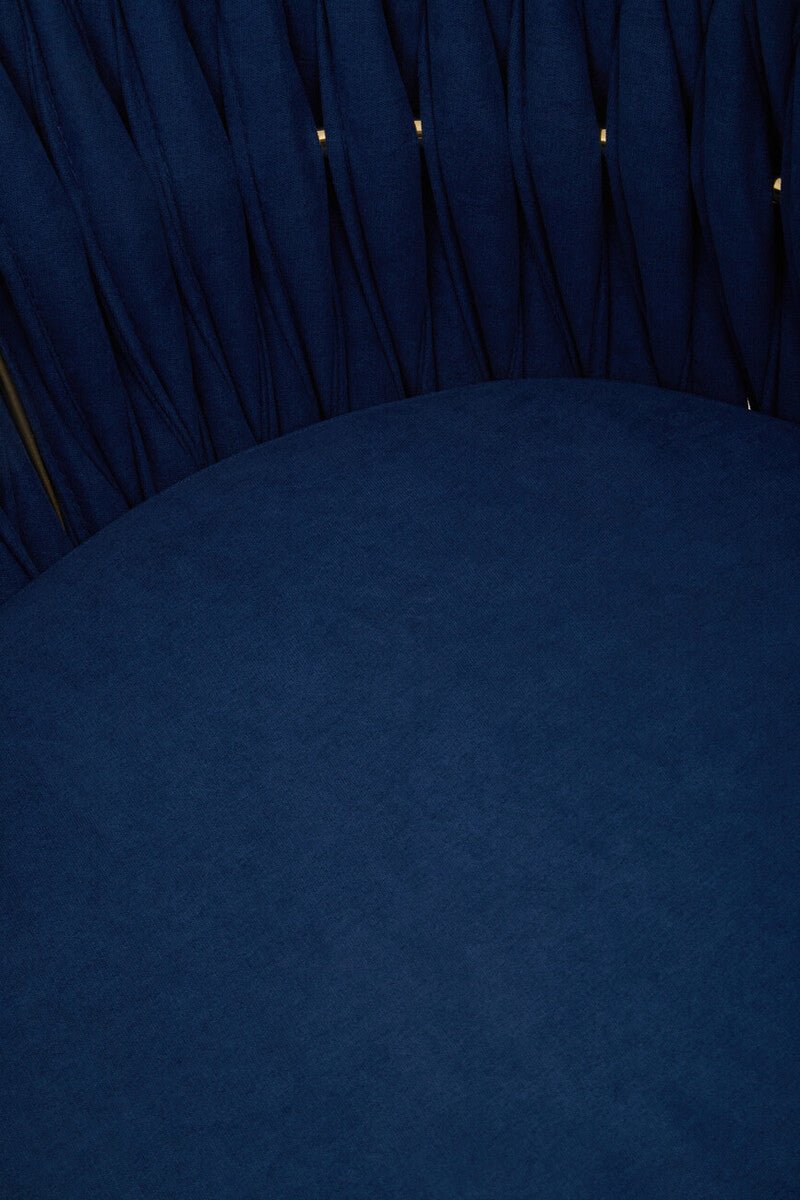 Gilden Blue Dining Chair With Woven Back - Joe’s Haven
