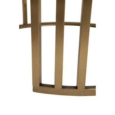 Set of 2 Tinted Glass Round Tops Nesting Coffee Tables with Brushed Gold Stainless Steel Frames, Alana - Joe’s Haven