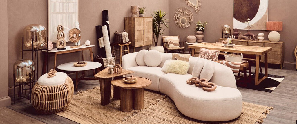 Natural Teak Wood Dining Table with Herringbone Top and Gold Finish Metal Frame, Kendari - Joe’s Haven