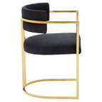 Azalea Black Velvet Dining Chair - Joe’s Haven