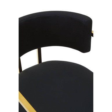 Azalea Black Velvet Dining Chair - Joe’s Haven