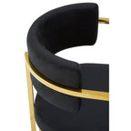 Azalea Black Velvet Dining Chair - Joe’s Haven