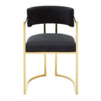 Azalea Black Velvet Dining Chair - Joe’s Haven