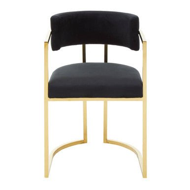 Azalea Black Velvet Dining Chair - Joe’s Haven