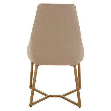 Vieste Mink Velvet Dining Chair - Joe’s Haven